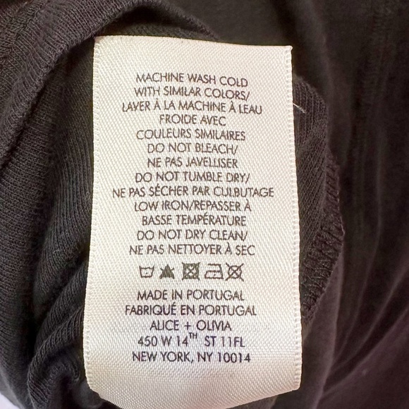 Alice + Olivia Air Crew Neck Tee Shirt XS - Picture 7 of 7